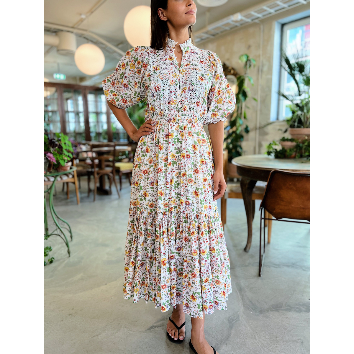 Cotton Slub Midi Dress Delightful byTiMo Seven Tønsberg