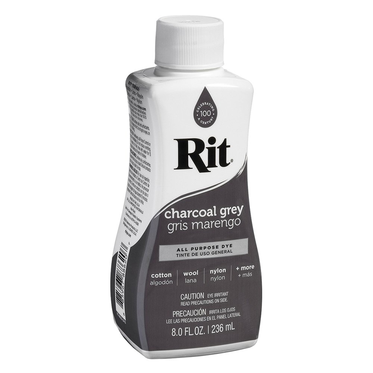 Rit Liquid Dye Tekstilfarge 236ml Charcoal Grey All purpose dye