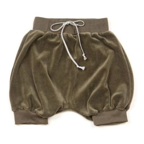 HUTTELIHUT - SHORTS VELOUR ARMY