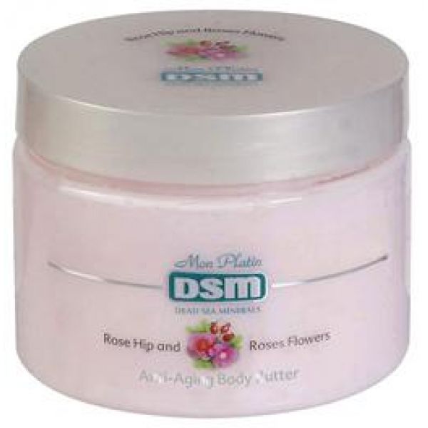 Antialdring Body Butter/Anti-Aging Body Butter - Rose Hip and Rose Flowers
