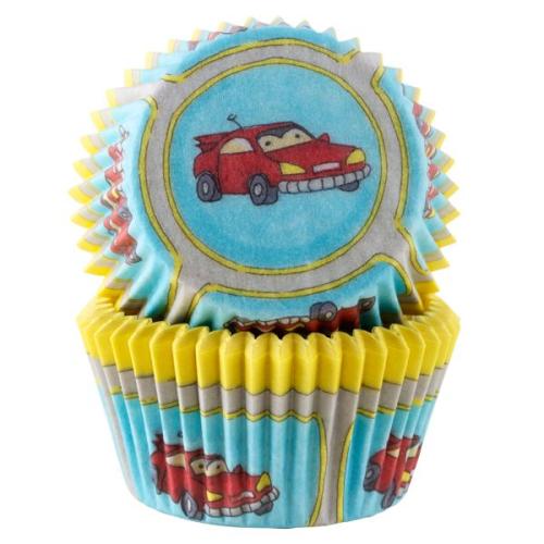 Muffinsform STD Biler, 50 stk 