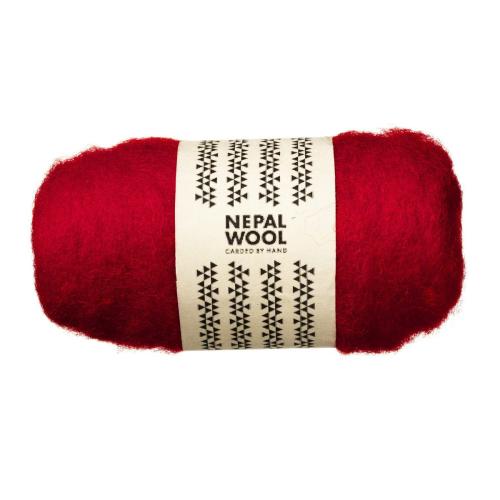 NEPAL WOOL RØD 50 G