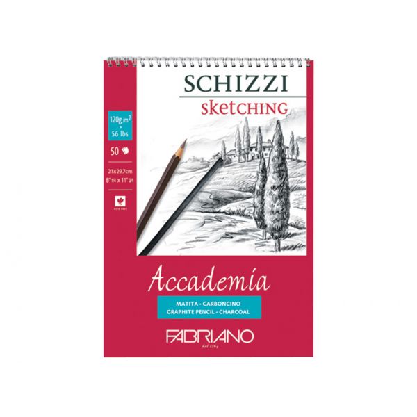 Fabriano Accademia Sketch Spiral 120g A4 – 50ark