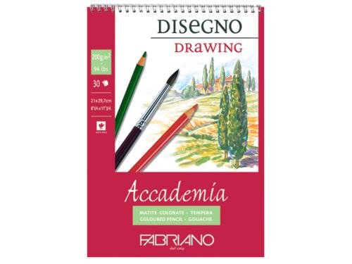 Fabriano Accademia Drawing Spiral 200g A4 – 30ark