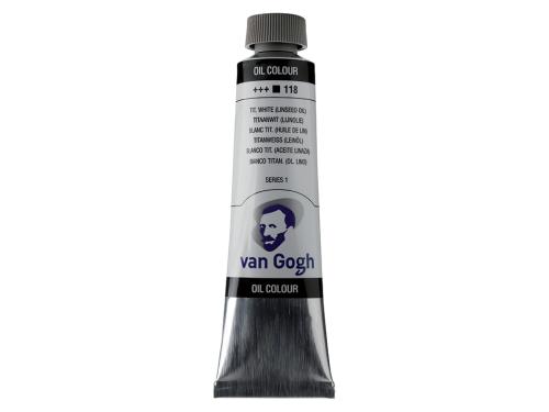 Van Gogh Olje 40ml – 118 Tit. white (linseed oil)
