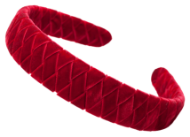 Hårbøyle Velour - Scarlet Red