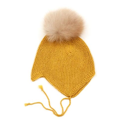 HUTTELIHUT - BABYHUT ALPACA YELLOW/CAMEL