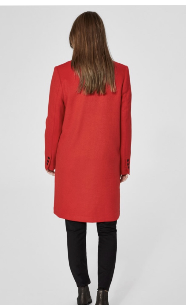 Sasja wool coat - true red - Image 2