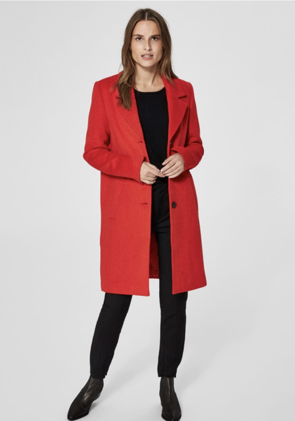 Sasja wool coat - true red - Image 3