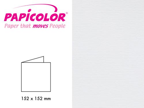 Papicolor Doble kort 152x152mm – 930 Hvit – 6stk