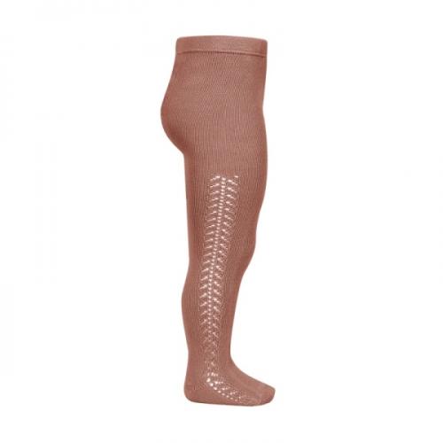 Cóndor | Strømpebukse Perlemønster - Terracotta (126)