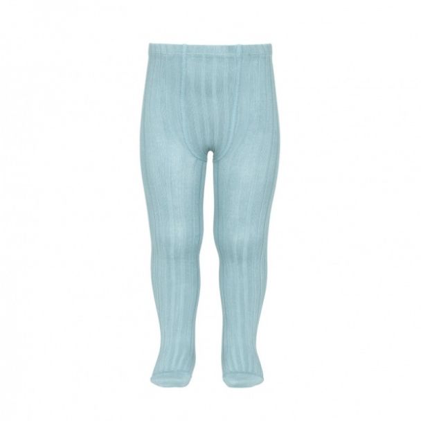 Strømpebukse Rib - Isblå (415)