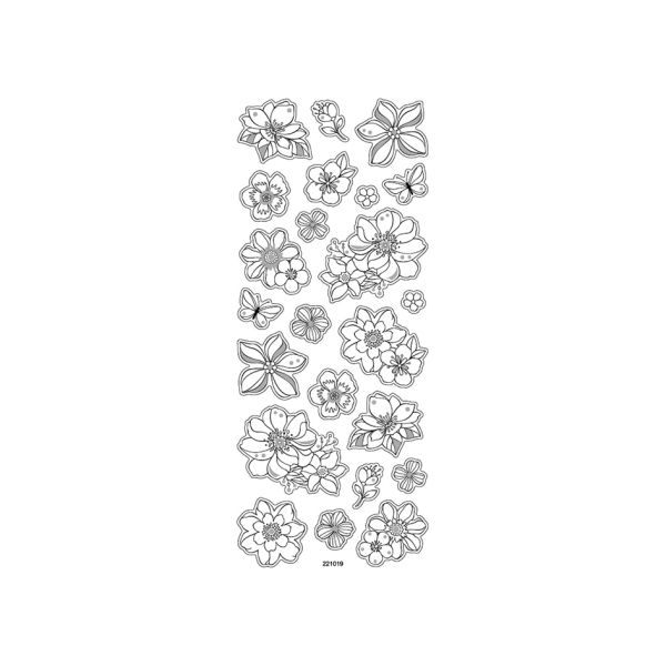 KLISTREMERKER FARGELEGG MEG! - BLOMSTER