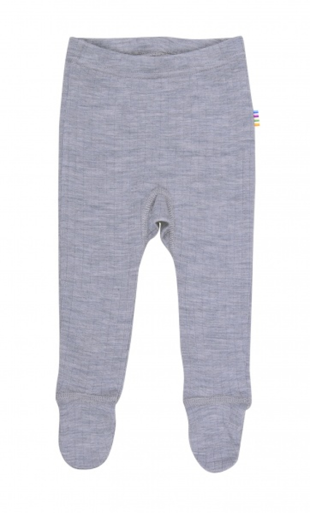 Leggings m/fot Ull - Lysegrå