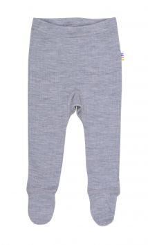 Joha | Leggings m/fot Ull - Lysegrå