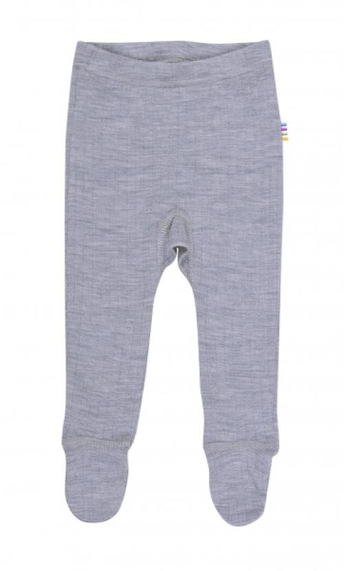 Joha | Leggings m/fot Ull - Lysegrå