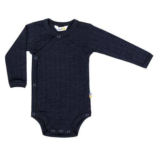 JOHA - OMSLAGSBODY ULL/SILKE NAVY