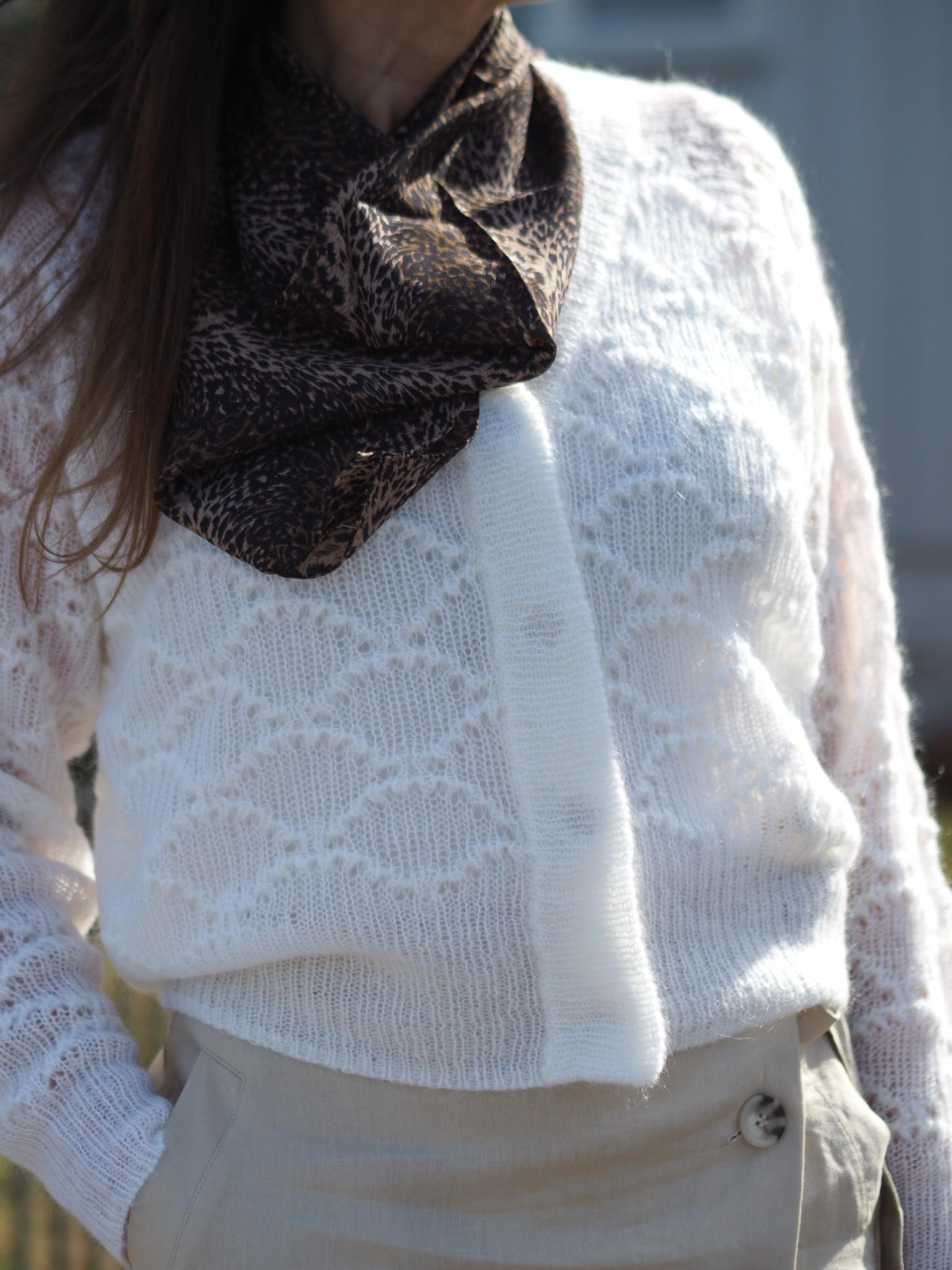 second female palm knit cardigan