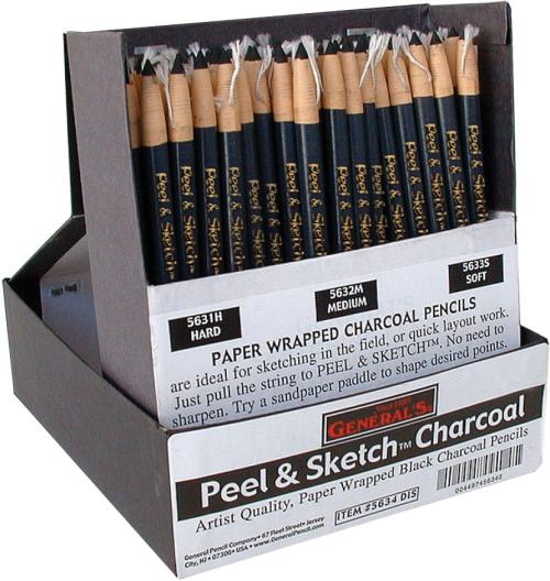 Peel and Sketch Charcoal – soft