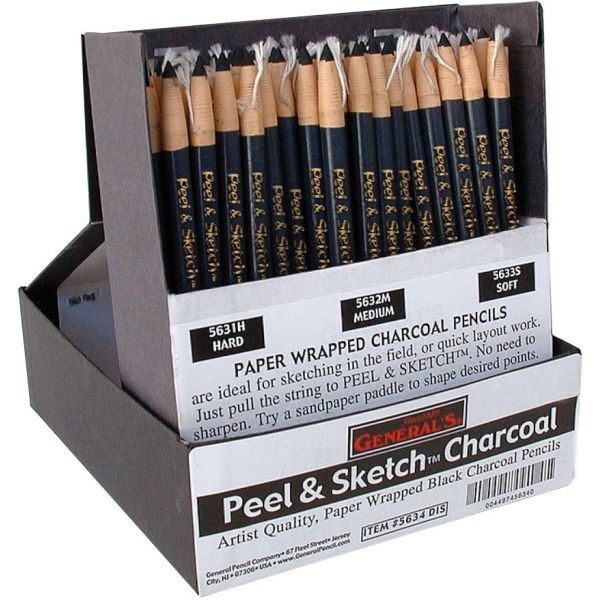 Peel and Sketch Charcoal – Hard