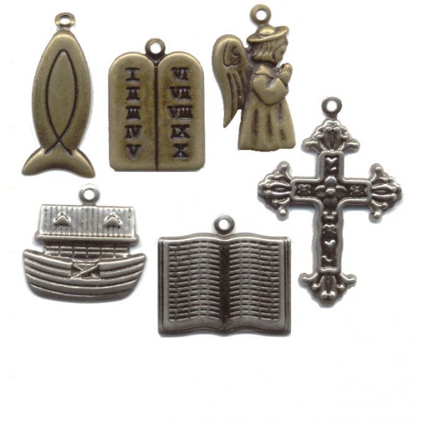 Metalldekor 12ass religiøse symboler