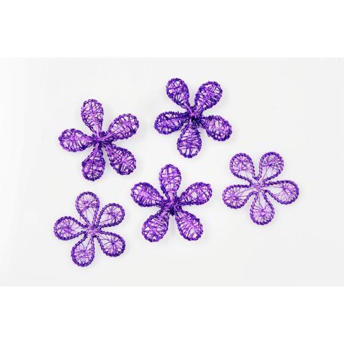METALL BLOMST  LILLA 2STR 12 STK