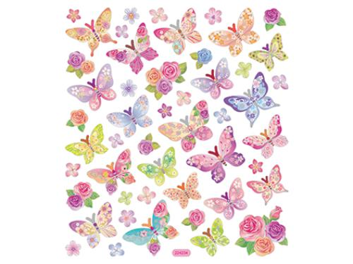 Klistremerker – Sommerfugler pastell