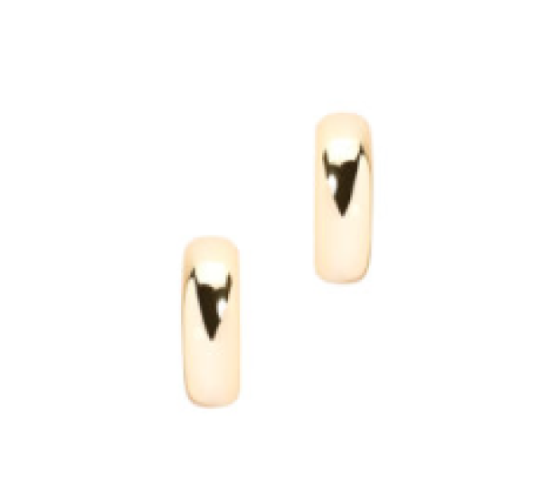 Chunky petite hoops øredobb - Image 1