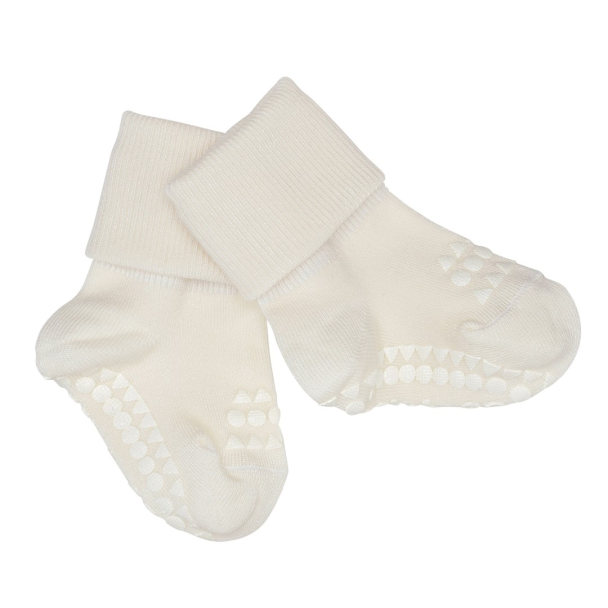 Non-Slip Socks Bamboo - Offwhite - Image 1