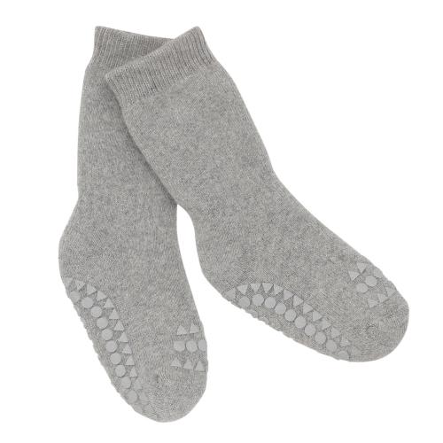 GOBABYGO - NON-SLIP SOCKS GREY MELANGE