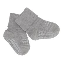 GOBABYGO | Non-Slip Socks Bamboo - Grey Melange