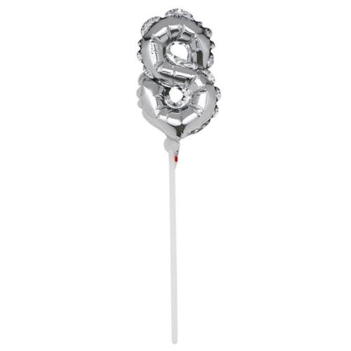 CAKE TOPPER NR 8 FOLIEBALLONG