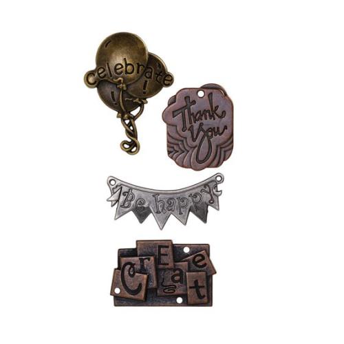 CHARMS METALL ORD 4 STK