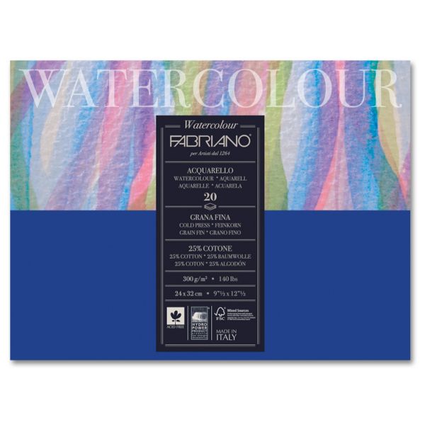 FABRIANO 30X40CM WATERCOLOUR 300G GF 