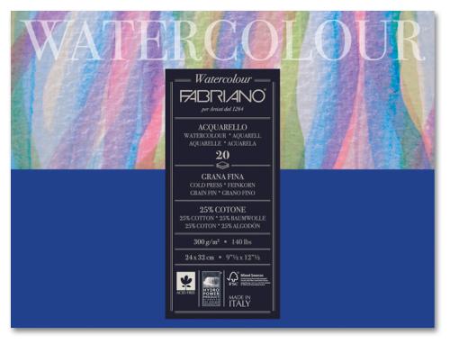 FABRIANO 30X40CM WATERCOLOUR 300G GF 