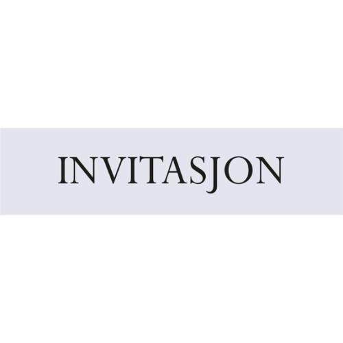 CUT-OUTS INVITASJON NO 25 STK