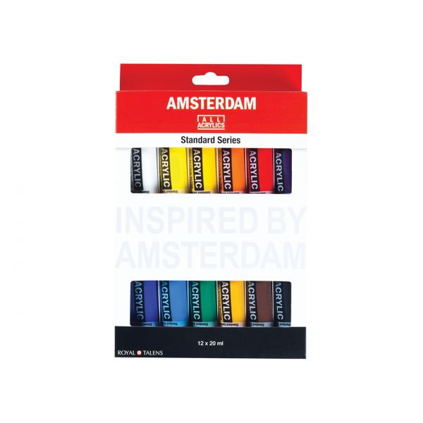 AMSTERDAM ACRYL 20ML SETT 12ASS.