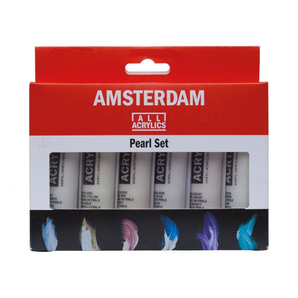 Amsterdam Standard 20ml – Sett 6 ass. Pearl-farger