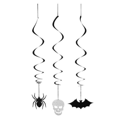 HALLOWEEN SPIRALER H 80CM 3STK