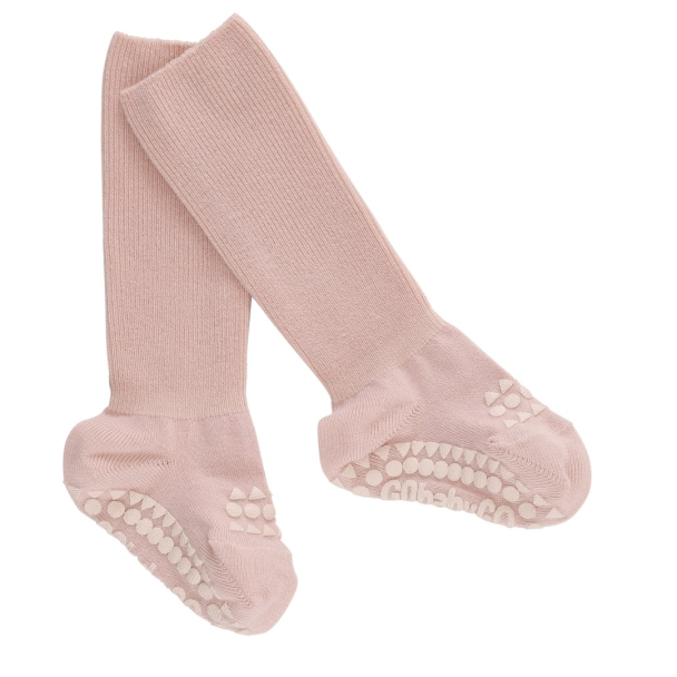 Non-Slip Socks Bamboo - Soft Pink - Image 2