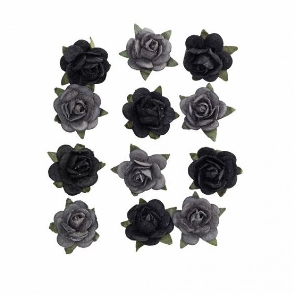 MINIROSER PAPIR BLACK 12 STK
