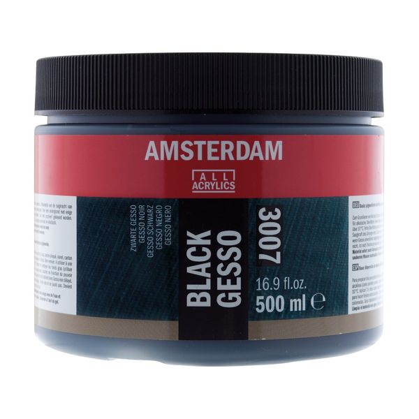 AMSTERDAM GESSO BLACK 3007 - 500ML