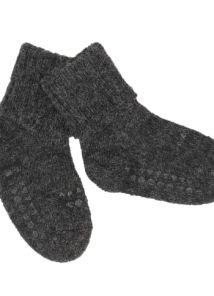 GOBABYGO | Non-Slip Socks Alpaca - Dark Grey Melange