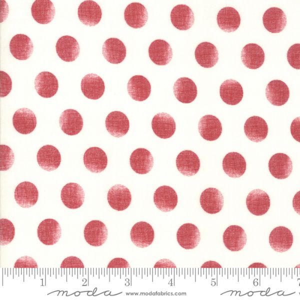 Grunge rød polka 