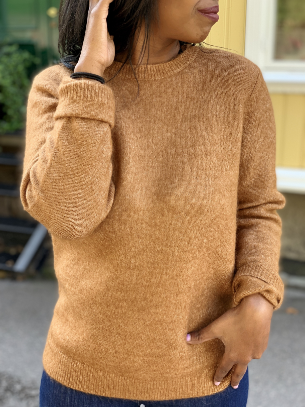 Brook Knit New O-Neck- Argan Oil - Image 1