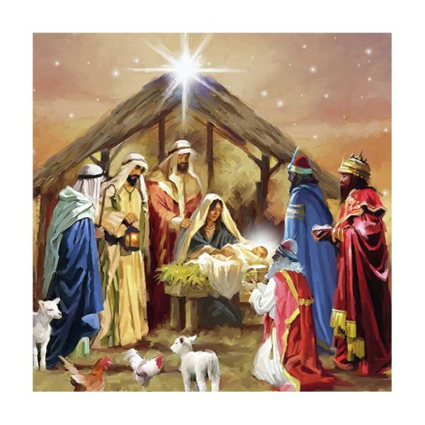 SERVIETTER LUNSJ JULEEVANGELIET 20STK