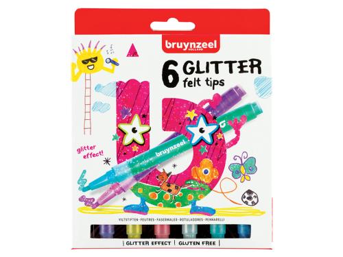 Bruynzeel KIDS – Glitter Felt tips-tusjer