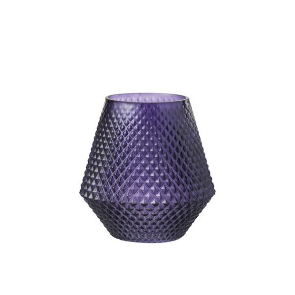 Vase Scale Glass Purple Small