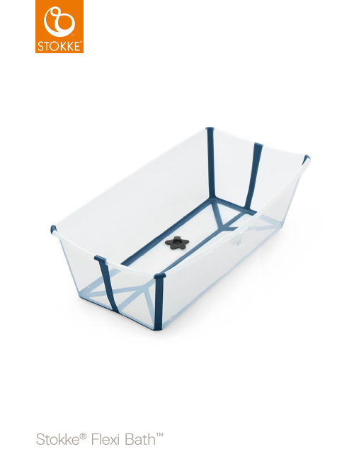 STOKKE® - FLEXI BATH® X-LARGE TRANSPARENT BLUE