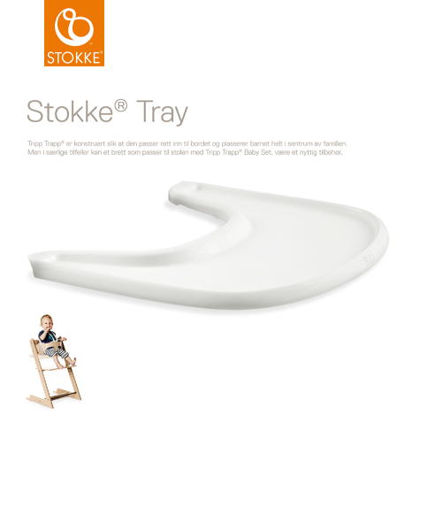Stokke® | Spisebrett - White